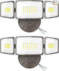 Onforu 2 Pack 75W Flood Lights Outdoor, 7000LM LED Floodlights Switch Controlled, IP65 Waterproof Exterior Lighting Fixture with 3 Adjustable Heads, 6500K Security Light for Eave Garage Yard