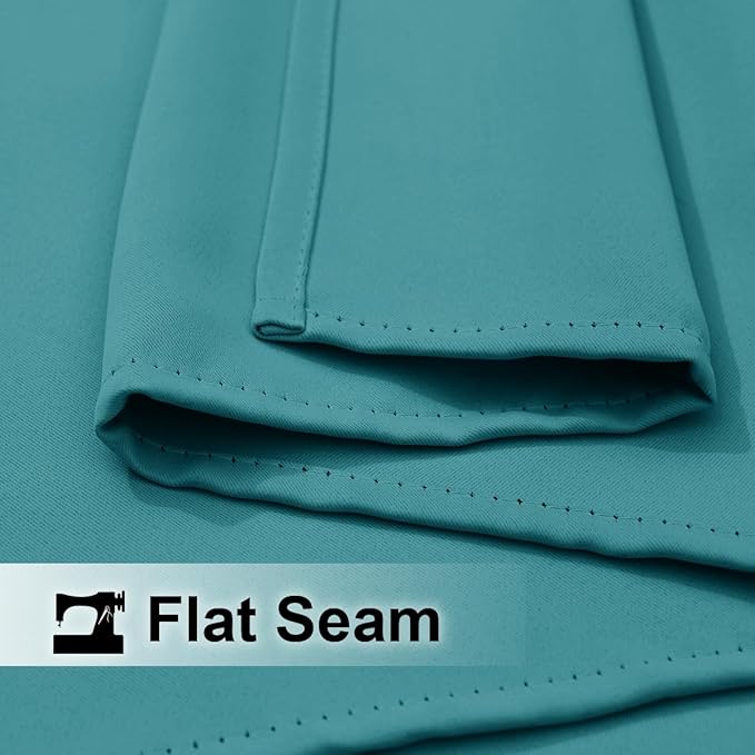 NICETOWN Peacock Teal Outdoor Curtains for Patio Waterproof 108" Long, Triple Weave Rustproof Grommet Thermal Insulated Privacy Room Darkening for Gazebo/Pergola, W52 x L108, 1 Panel