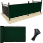 UPGRADE Privacy Screen 3' x 10' Fence Commercial Shade Cover with Brass Grommets Heavy Duty Perfect for Outdoor Back Yard, Dark Green, Customizable