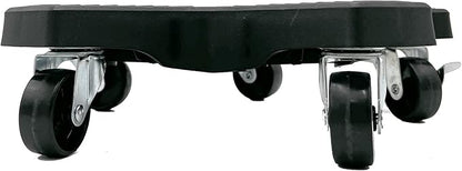 Bosmere 14" Plant Caddie - Heavy-Duty Rolling Plant Stand with Locking Wheels, 500 lb Capacity – Durable Plant Caddy for Indoor/Outdoor Use, Charcoal
