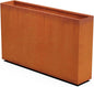 Plantercraft Large Rectangular Planters for Outdoor Plants | 60x12x36 Inch Corten Steel Planter | Extra Large Outdoor Planter Box for Patio Privacy Screen or Deck Divider | Heavy Duty Metal Planter
