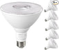 EDISHINE Flood Lights Outdoor, Dimmable PAR38 LED Outdoor Flood Light Bulbs, 120W Equivalent, IP65 Waterproof for Yard, Garage, Porch, 3000K Warm White, 18W 1800LM, E26 Base, 6 Pack ETL Listed
