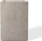 Kante 15.7" H Tall Rectangular Concrete Planters, Outdoor Indoor Lightweight Plant Pots with Drainage Hole and Rubber Plug, Modern Style for Home Garden Patio, Weathered Concrete