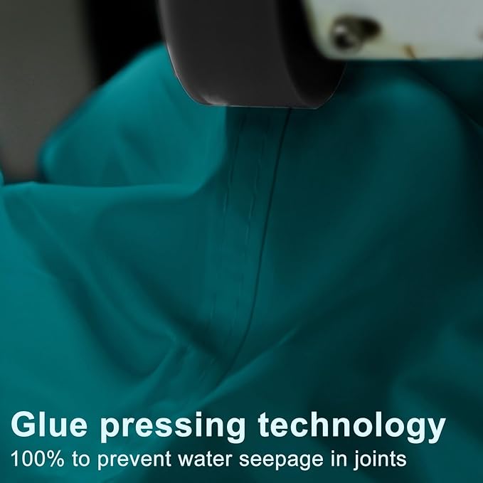LOVE STORY Rectangle 5'x8' Waterproof Sun Shade Sail Canopy UV Block for Outdoor Patio Backyard Carport,Turquoise Blue(We Make Custom Size)