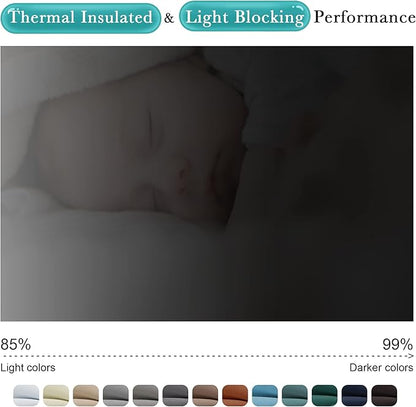 NICETOWN Outdoor Curtain for Patio Waterproof, Silver Stainless Steel Grommet Blackout Sunlight Blocking Outside Inside Living Divider for Balcony/Pool, 1 Panel, W52 x L84, Teal Blue