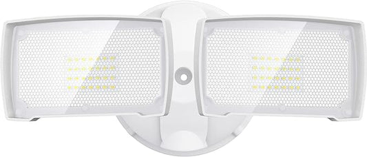 LEPOWER 28W 3000LM ‌LED Security Flood Light‌ ‌Outdoor‌, Switch Controlled Aluminum ‌Security Light‌, 2 Adjustable Heads, 5500K Daylight, IP65 Waterproof, Wet Location for Patio, Garden, Yard Lights