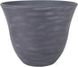 Classic Home and Garden Honeysuckle Resin Planters - Lightweight Indoor & Outdoor Plant Pots - UV-Resistant Plastic Flower Pots - Pot Planters for Flowers & Herbs (15" Zinc Grey)