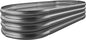Land Guard 8×4×1 ft Galvanized Raised Garden Bed Kit，Raised Garden Boxes Outdoor, Oval Metal Raised Garden Beds for Vegetables（Grey）………