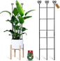 32in Large Indoor Plant Trellis for Climbing Plants, Expandable Metal Garden Trellis for potted plants, Tall Plant Supports for Ivy Pothos Hoya Monstera, 2p