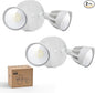 Philips 44W 3500LM ‌LED Security Flood Light‌ ‌Outdoor‌，Switch Controlled Aluminum ‌Security Light‌, 2 Adjustable Heads，5000K Daylight，Wet Location for Patio, Garden, Yard Lights