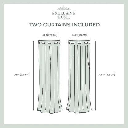 Exclusive Home Cabana Solid Indoor/Outdoor Light Filtering Hook-and-Loop Tab Top Curtain Panel Pair, 54"x63", Sundress