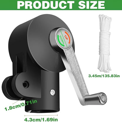 Cantilever Umbrella Parts, Adjustable Patio Umbrella Replacement Parts Umbrella Stand Parts, Suitable for Courtyard Garden and Beaches Umbrella Holder Outdoor Patio Umbrella Holder Rocking Handle
