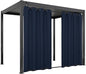 Easy-Going Linen Look Outdoor Curtains Waterproof Windproof Porch Curtains, Soft Thicken Outdoor Privacy Curtains for Patio, Gazebo, Grommet Top and Tab Bottom Drape, 1 Panel, 54x120 inch, Navy