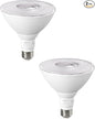 EDISHINE Flood Light Bulbs, PAR38 LED Outdoor Flood Light Bulbs, 120W Equivalent Dimmable Waterproof for Patio Yard Porch Driveway Garage, 5000K Daylight White 18W 1800LM E26 Base, 2 Pack, ETL Listed