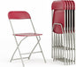 Flash Furniture Hercules Series Plastic Folding Chair - Red - 6 Pack 650LB Weight Capacity Comfortable Event Chair-Lightweight Folding Chair