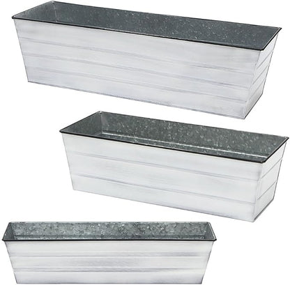 Achla Designs C-21W Window Box, Large, White