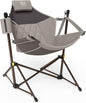 TIMBER RIDGE Hammock Camping Chair with Adjustable Backrest, Heavy Duty Folding Hammock Chair Supports 300lbs, Portable Hammock Chair for Camping, Travelling and Patio, Tan