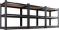 Set of 3 Garage Shelving,3 Tier Garage Storage Shelves,Adjustable Heavy Duty Metal Shelving Units and Storage Large Rack,Utility Steel Shelf For Shop Warehouse Industrial Pantry Basement 33"x35"x16"