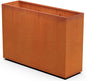 Plantercraft Corten Steel Planters | 60x18x42 Large Rectangular Planters for Outdoor Plants – Extra Large Outdoor Planter Box for Privacy Screen, Patio & Deck | Heavy Duty Metal Planter Rectangle