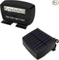(Set of 2) Solar Power Deck LED Light Clip-On Yard Security Sign Spotlight (Large Capacity Battery, Max14 Hours Working)