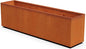 Plantercraft Large Rectangular Planters for Outdoor Plants – 84 Inch Corten Steel Planter, Extra Large Outdoor Planter Box for Modern Patio & Landscape, Metal Raised Garden Bed