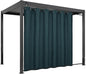 Easy-Going Linen Look Outdoor Curtains Waterproof Windproof Porch Curtains, Soft Thicken Outdoor Privacy Curtains for Patio, Gazebo, Grommet Top and Tab Bottom Drape, 1 Panel, 110x84 inch, Teal