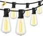 Doukegde 100FT LED Outdoor String Lights, 2700K LED Patio Lights Outdoor Waterproof with 50+2 Shatterproof Vintage Bulbs, Plug in Hanging Light for Porch, Backyard, Garden, Gazebo [Non-Solar]