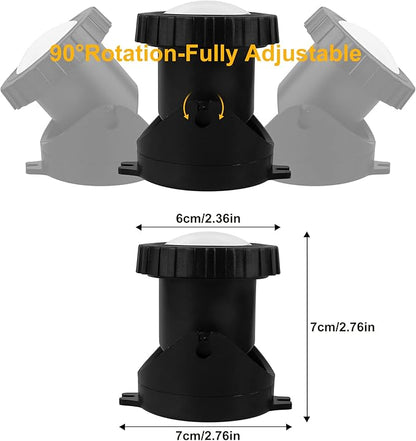 RGB Pond Lights with Timer, LED Underwater Submersible Colorful Landscape Spotlights, 98ft Remote Control IP68 Waterproof Fountain Lights for Fish Aquarium Tank Garden Yard Pool (Set of 6)