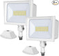 DEWENWILS 2-Pack 65W Flood Lights Outdoor, 6670 LM Super Bright Security Light Switch Controlled, IP65 Waterproof, 5000K LED Flood Light Outdoor for Yard, Garage, Garden, UL Listed