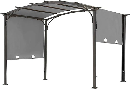 85''x 208'' Universal Doubleton Steel Pergola Replacement Cover for Pergola L-PG080PST, (Gray)