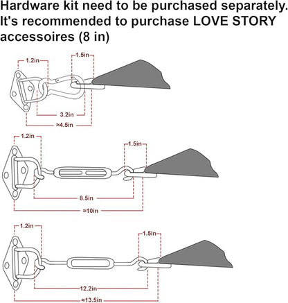 LOVE STORY Custom Size 14'x14' Brown Sun Shade Sail Rectangle UV Block Canopy Patio Sail Sunshades Fabric for Outdoor Garden Carport (We Make Custom Size)