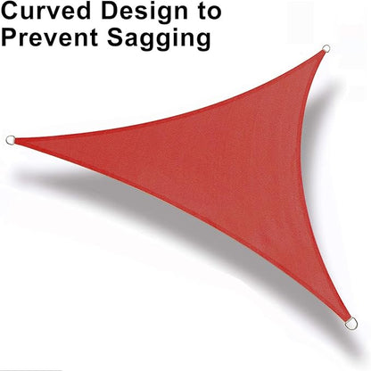 LOVE STORY Custom Size 6'x12'x13.4' Terra Red Sun Shade Sail Right Triangle Sunshade Fabric Awning Canopy for Patio Backyard Carport Pergola (Customized)