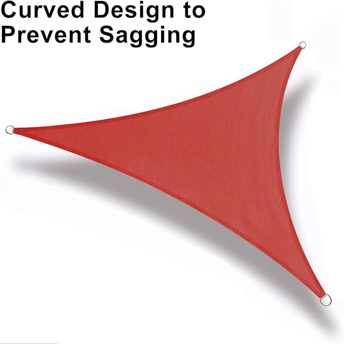 LOVE STORY Custom Size 9'x18'x20.1' Terra Red Sun Shade Sail Right Triangle Sunhsade Fabric Awning Canopy for Patio Backyard Carport Pergola (Customized)