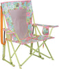 GCI Outdoor Comfort Pro Rocker Camping Chair | Portable Folding Rocking Chair with Durable Armrests & Drink Holder — Floral