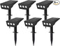 Solar Spot Lights Outdoor, 6 Pack Solar Landscape Spotlights 3 Lighting Modes IP65 Waterproof Adjustable Light House Lights Spot Light for Yard
