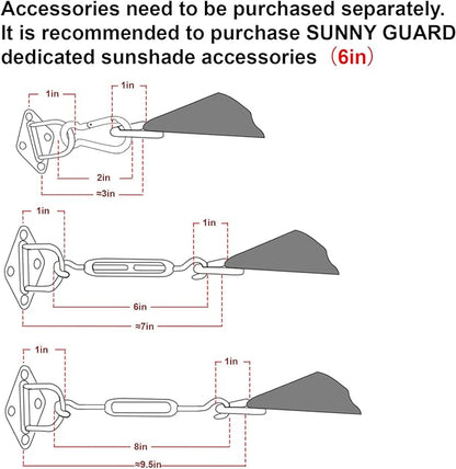 SUNNY GUARD Custom Size 16'x24'x28.8' Triangle Sand UV Block Sunshade for Backyard Yard Deck Patio Garden Outdoor Activities and Facility(Customized)