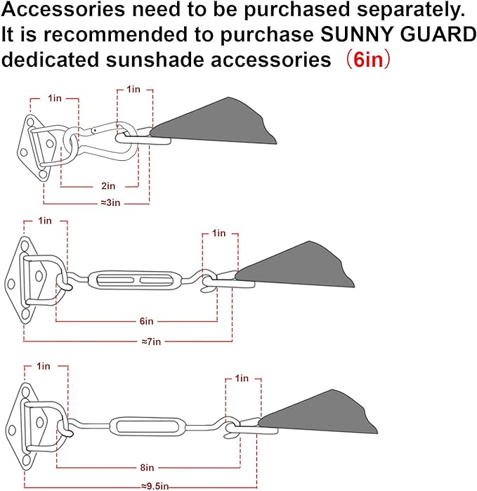 SUNNY GUARD Custom Size 7'x9'x11.4'Sand Sun Shade Sail Right Triangle UV Block Shade for Backyard Yard Patio Deck Garden(Customized)