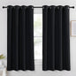 NICETOWN Black Out Curtains 63 inch Long - Grommet Thermal Insulated Modern Room Darkening Window Treatments Soundproof Drape for Bedroom/Nursery, W52 x L63, 1 Piece