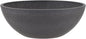 PSW Pot Collection M25DC 10-inch Plastic/Stone/Wood Composite Low Bowl Planter – No Drainage Hole (Drillable), Shallow Indoor/Outer Pot for Succulents, Bonsai, Fairy Gardens, Herbs, Dark Charcoal