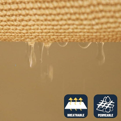 SUNNY GUARD Custom Size 18'x22'x22' Triangle Sand UV Block Sunshade for Backyard Yard Deck Patio Garden Outdoor Activities and Facility(Customized)