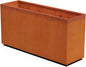 Plantercraft Corten Steel Planters | 60x18x30 Large Rectangular Planter for Outdoor Plants | Extra Large Outdoor Planter Box for Modern Landscape & Privacy Screen