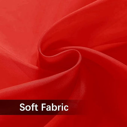 SpaceDresser Waterproof Outdoor Sheer Curtains for Patio - 2 Panels Rod Pocket Indoor Voile Sheer Curtain for Living Room,52W x 108L inch, Red
