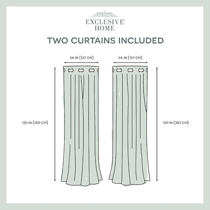 Exclusive Home Cabana Solid Indoor/Outdoor Light Filtering Hook-and-Loop Tab Top Curtain Panel Pair, 54"x63", Taupe