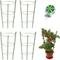 4 Pack Tomato Cage for Garden Plant Support, 24 inches Small Tomato Cages Tomato Trellis with Adjustable Rings, Plant Stakes for Peony Support, Tomato Stakes Rings for Climbing Plants