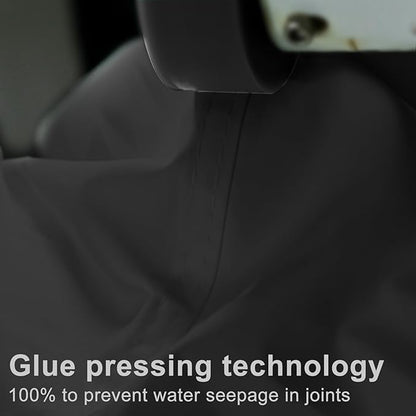 LOVE STORY Rectangle 4'x10' Waterproof Sun Shade Sail Canopy UV Block for Outdoor Patio Backyard Carport,Dark Grey(We Make Custom Size)