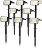 Fabrito Solar Spot Lights Outdoor 8 Pack, [108Leds, 4 Modes] Auto On/Off Spotlights, IP67 Waterproof Landscape Lights for Tree, Yard, Patio, Pool, Pathway, Driveway, Cool White