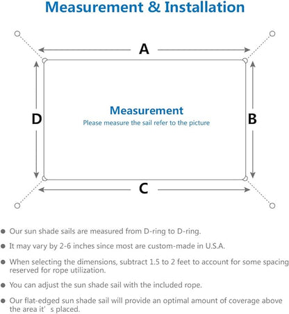 Eden's Decor Straight Flat-Edged Sun Shade Sail Rectangular 8' x 20' Brown UV-Blocking Outdoor Canopy Fabric Cloth Awning for Pergola Patio Garden Backyard Custom Size