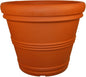 Tusco Products RR20TC Rolled Rim Garden Planter, Terra Cotta, 20In