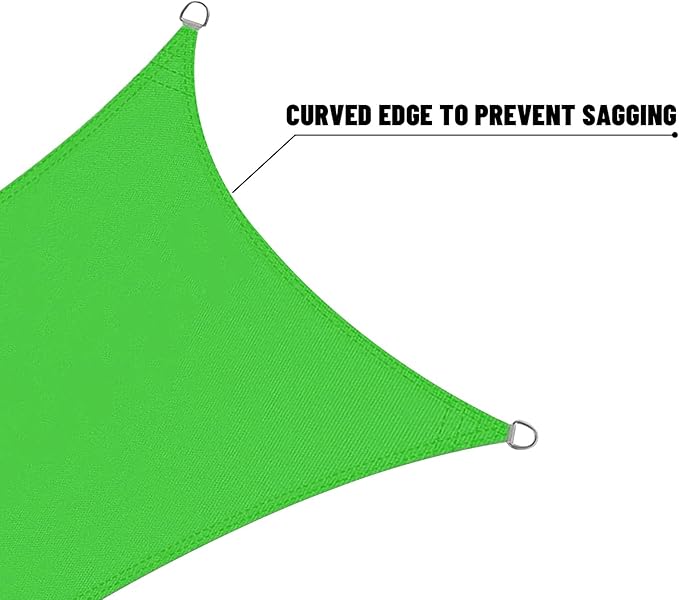 LOVE STORY Right Triangle 12'x24'x26.8' Waterproof Sun Shade Sail Canopy UV Block for Outdoor Patio Backyard Carport,Fruit Green(We Make Custom Size)