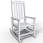 Oversized Rocking Chair, Outdoor Rocking Chair for Adults, All Weather Resistant Porch Rocker for Lawn Garden, White